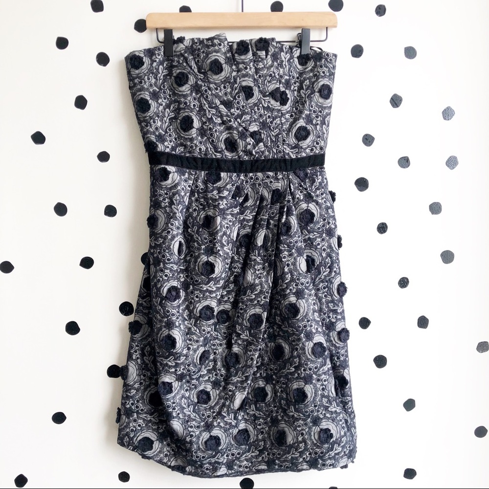Marc by Marc Jacobs Strapless Embroidered Cocktail Dress • Size 6